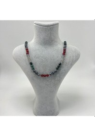 Resim Sertifikalı Akrep Burcu 6mm 925 Ayar Gümüş Doğal Taş Kolye 55 Cm 