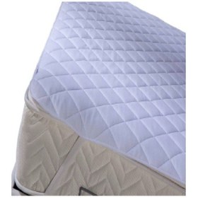 Resim Evony Kapitoneli Sıvı Geçirmez Alez 200x200 Cm Tek Kişilik Köşe Lastikli Beyaz 