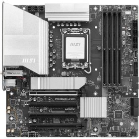 Resim MSI PRO B860M-A WIFI 8600MHz (OC) DDR5 Soket LGA1851 M.2 HDMI DP Thunderbolt mATX Anakart 