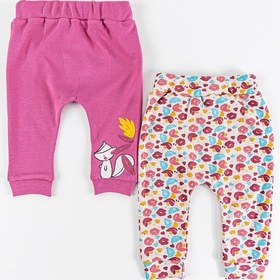 Resim Baby Koala Figürlü 2'li Kız Bebek Tek Alt Pantolon Takım 001 