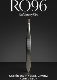 Resim RO96 Roninetysıx RO96 Premium Profesyonel Cımbız – Hassas Uç Tasarım, İnce Tüy Alma, Kaş Şekillendirme 