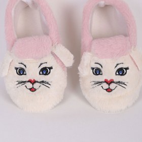 Resim Live Success Çocuk Kaydırmaz Taban Panduf Pamuk Astarlı, Kedi Figürlü Çok Amaçlı Okul Kreş Patiği Ev Patiği 