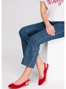 Resim Fox Shoes Kırmızı Kadın Babet D726105202 