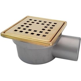 Resim Sukar 10x10 Altın Çelik Çerçeveli Kare Izgaralı Yer Süzgeci 1041-1283222-71 