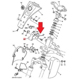 Resim Yamaha Crypton R Or. Kafa Demiri / Braket 5TN-F331A-00 