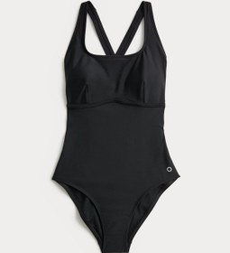 Resim Marks & Spencer Dolgulu Kare Yaka Mayo T51000006 Siyah 