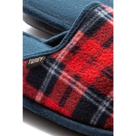 Resim Twigy David Polar Erkek Ev Terliği Kırmızı/Lacivert 41/46 