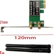 Resim Dancemonkey 300mbps Pcı-e Kablosuz Ağ Kartı - Yüksek Hızlı Wifi Alıcı İle Masaüstü Pc İçin 