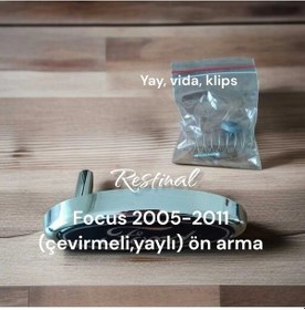 Resim Focus 2 Ve 2.5 Kasa Çevirmeli Kaput Açma Yaylı Arması Yay, Klips, Vida ,ve Ön Arma Takım 2005-2011 