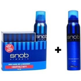 Resim Snob Erkek Parfüm Seti + Snop Deodorant 150 Ml 
