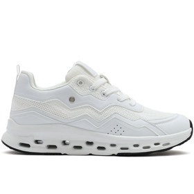 Resim Derimod Kadın Bej Bağcıklı Kalın Tabanlı Sneaker 25SFE495714 