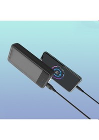 Resim Lenyes PX233P 10 W 20000 mAh Led Işık Göstergeli Taşınabilir Powerbank Siyah 