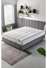 Resim Niron Slim Pocket Yatak Seti - 160x200 Çift Kişilik Paket Yaylı Yatak, Metal Baza Ve Başlık Takımı 