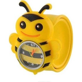 Resim Yingfu Çocuk Trendy Sarı Karikatür Hayvan Saatleri Spor Kauçuk Kayış Kol Saati Çok Renkli 