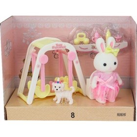 Resim Bay Dreamy Mini Tavşan Aksesuarlı Salıncak Seti 