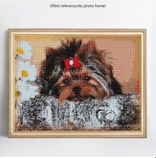 Resim Elmas Nakış Hayvan Tam Yuvarlak Çapraz Dikiş Mozaik 5d Dıy Elmas Boyama 40x50cm 