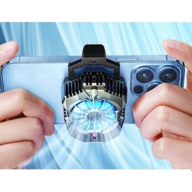 Resim Cep Telefon Sessiz Soğutma Fanı Radyatör Soğutucu iOs Uyumlu Android Pubg Gaming Soğutucu 
