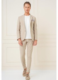 Resim Efor C 680 Slim Fit Bej Spor Ceket Bej 