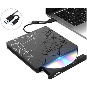 Resim Sones Usb 3.0 Type-c Dvd Sürücüsü Sürücüsüz Yüksek Hızlı Okuma Yazma Kaydedici Cd Yazıcı Harici Dvd-rw Oynatıcı 
