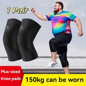 Resim 136.8kg Ekstra Büyük Diz Destekleyici, Unisex, Sıcak ve Rahat, Geliştirilmiş Diz Desteği, Koşu, Atlama, Yürüyüş için Uygun - Tüm Sezonlar İçin Obese Kişiler için Dayanıklı Diz Destekleyici, Yürüyüş Ekipmanı 