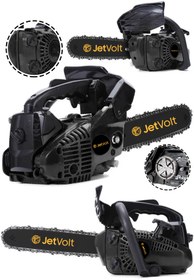 Resim JetVolt 25cc Mini Benzinli Testere Ağaç Odun Dal Budama Ve Kesme Testeresi Hızar Motoru - Siyah 