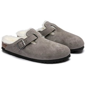 Resim Birkenstock Kadın Boston Fur Kadın Terlik 1017651 