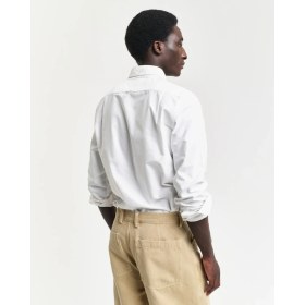 Resim Gant Erkek Beyaz Slim Fit Klasik Yaka Oxford Gömlek 3000202.110 