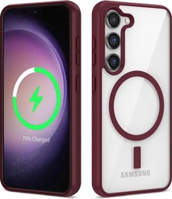 Resim Samsung Galaxy S22 Plus Kılıf Sararmaz Magsafe Şeffaf Kapak Ege 