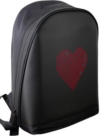 Resim FUNKYBAG Led Gözlü Motor Sırt Çantası, Ledli Motorcu Çantası, Akıllı Sırt Çantası 