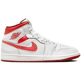 Resim Nike Air Jordan Mid Se Leather Mens Sneaker Hakiki Deri Erkek Günlük Basketbol Spor Ayakkabı Beyaz 
