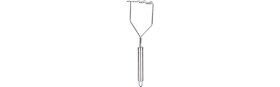 Resim Gilli Store Pratik 24 cm Lüks Paslanmaz Metal Zikzak Patates Ezici Püre Yapıcı Sarımsak Ezici 