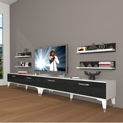 Resim Decoraktiv Eko 360r Slm Silver Tv Ünitesi Tv Sehpası - Beyaz - Siyah 