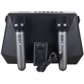 Resim Shile Sl-3a İki El Mikrofonlu Kumandalı Usb/sd/bt Portatif Hoparlör 