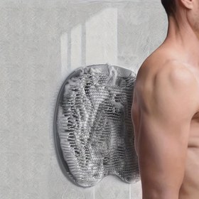 Resim 1 adet Erkek Non-Slip Silikon Duş Masaj Fırçası - Vücut ve Ayak Temizliği için Soyulma ve Sırt Masaj Aracı, Koku Yok, Pil Gerektirmez, Dayanıklı Tasarım Ev Spa veya Günlük Kullanım için, Silikon Duş Fırçası, Vücut Soyulma, Dokulu Yüzey, Elektriksiz Aracı 