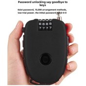 Resim Mufunye Motosiklet Kask Kilidi Teleskopik Çelik Tel Halat Şifre Kilidi Elektrikli Bisiklet Hırsızlığa Karşı Sabit İnek Asma Kili Is35103-1-cxc241121 