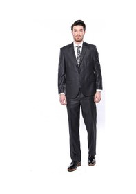 Resim Wessi 4 Drop Füme Klasik Kesim Takım Elbise Füme 