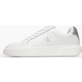 Resim Calvin Klein Jeans Kalın Tabanlı Bağcıklı Metalik Deri Kadın Beyaz Sneaker Yw0yw01948-0lc Beyaz 
