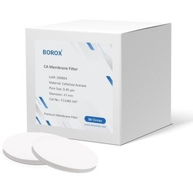Resim Borox Selüloz Asetat Ca Membran Filtre - 0.45µm 47mm - 50 Adet 