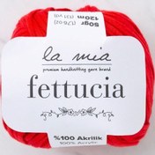 Resim La Mia Fettucia Kırmızı El Örgü İpi - L092 - 33882 