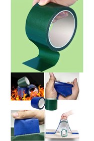 Resim TOYFEST Su Geçirmez Kuvvetli Yapışkanlı Yanmaz Güçlü Dayanıklı Bant Su Borusu Çadır Tente Tamir Bandı - 5 MT 