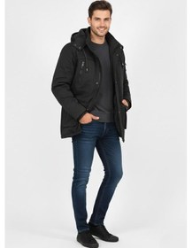 Resim Bigazzi Erkek Spor Kanvas Kapüşonlu Parka 85134 Bgl-st04883 Haki 