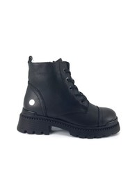 Resim Mammamia 1070 Hakiki Deri Günlük Kadın Bot-Siyah Siyah 