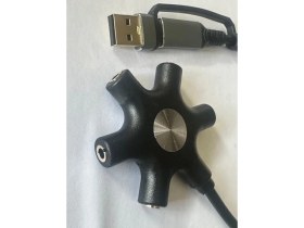 Resim Keepro 5 Çıkışlı USB Ses Kartı 5 Port USB Ses Kartı 