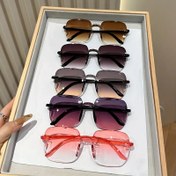 Resim 5 adet Şeker Renkli Çerçevesiz Gözlük, Yaz Stili Moda Tasarımı, Erkekler ve Kadınlar için Uygun, Fotoğraf Çekimleri için Temel Gözlük 