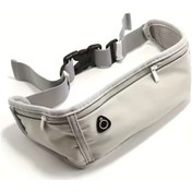 Resim Elmpaly Reflektif Koşu Bel Çantası - Gri, Ayarlanabilir, Dayanıklı Spor Aksesuarı Gri 