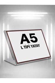Resim Genel Markalar L Tipi A5 Pleksi Föylük Broşürlük-yatay A5 Föylük-5 Li Paket 