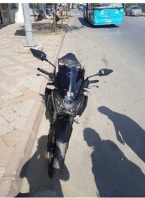 Resim Zeus Motor 2015-2016 Kawasaki Z 300 Uyumlu Double Ön Cam Koyu Füme 
