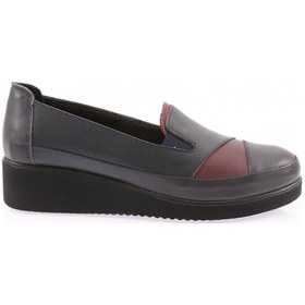 Resim Dgn 1080-5826-22k Kadın Dolgu Taban Comfort Ayakkabı 1080-5826-2106-R0984 Lacivert - Bordo 