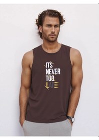 Resim Stoner Age. Pamuklu Spor Atletı Fitness İçin 412319035 Kahverengi 