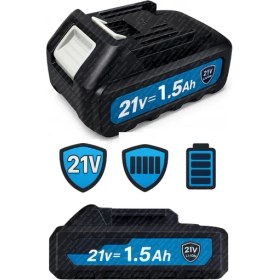 Resim Vice Avm Bulldozer 21v 1.5 Ah Profesyonel 5 Plli Batarya LI-ION LITHIUM IOM 